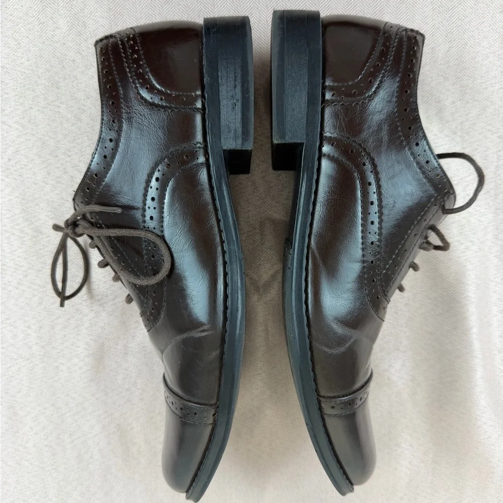 Steve Madden Men’s Dark Brown Oxford Dress Shoes,‎ Size 8.5